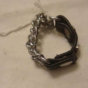 Chain & Leather C-Ring, #26